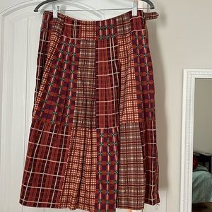 Madison studios multi paid pattern skirt